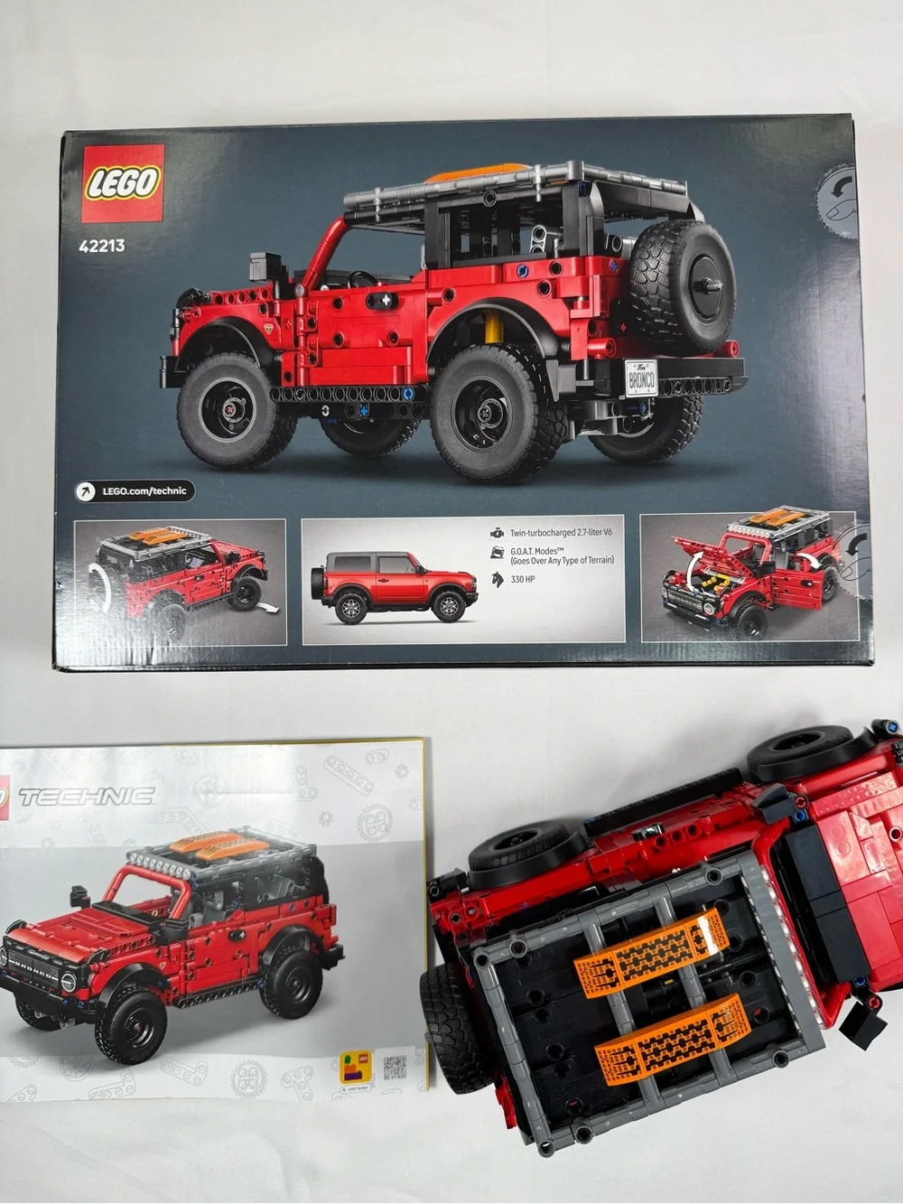 LEGO Technic Ford Bronco SUV 42213 943 Pieces Complete Box Instructions Built